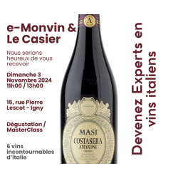 Degustation masterclass du 3 novembre 2024 a igny