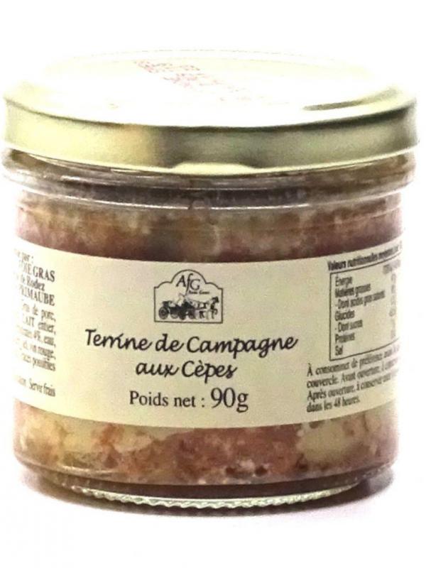 Terr campagne au cepes 90 g afg foie gras