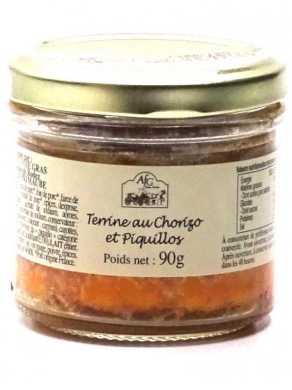 Terr chorizo et piquillos 90g afg foie gras